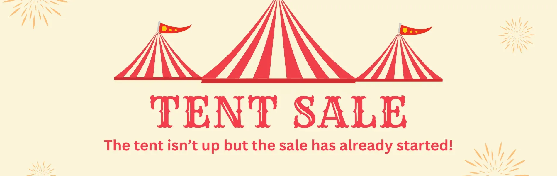 pre tent sale